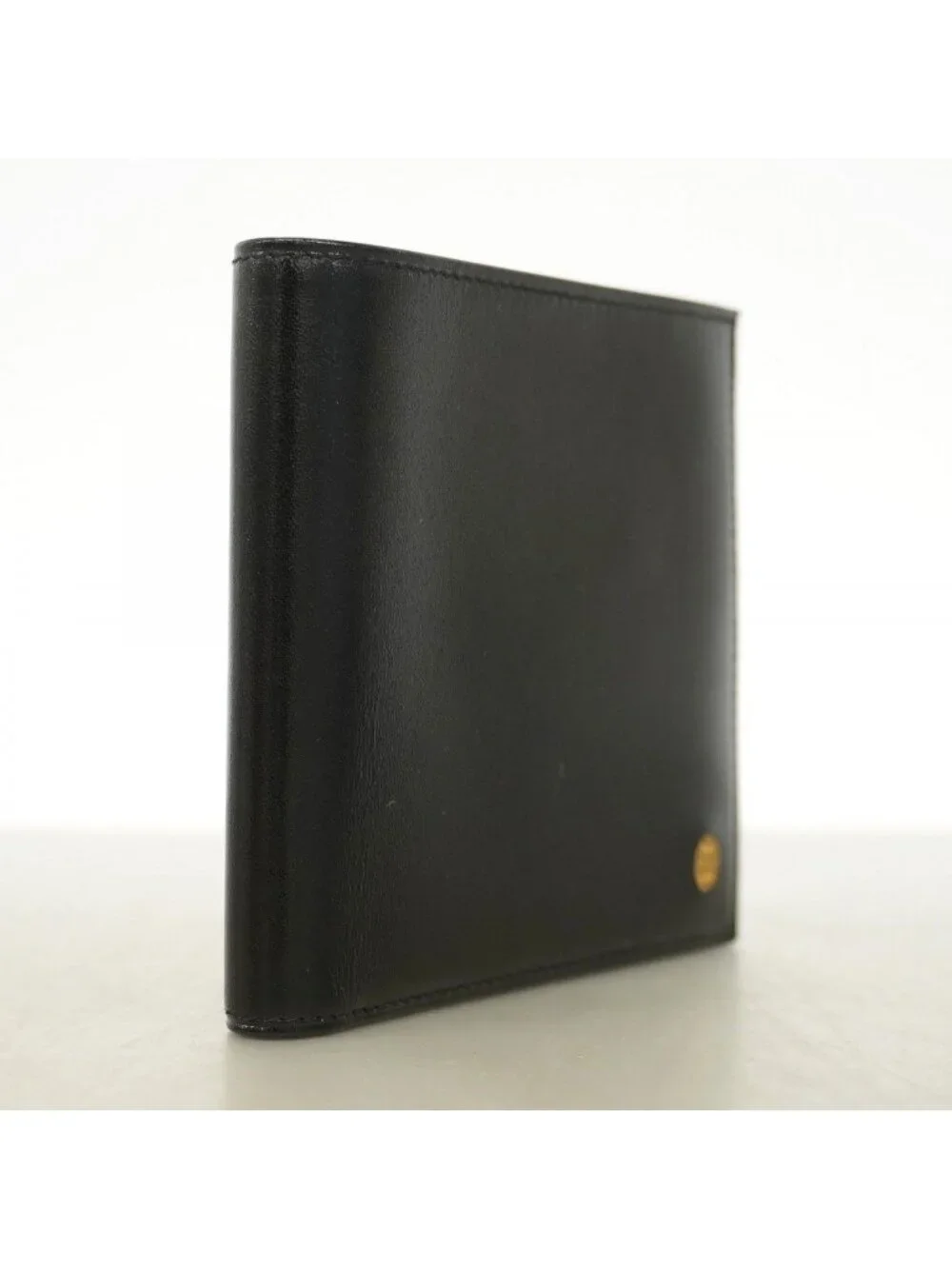 Cartier Wallet Must Leather Black Gold